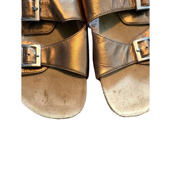 euroWellness Balance Leather Metallic Sandals 8.5 - Picture 7 of 7